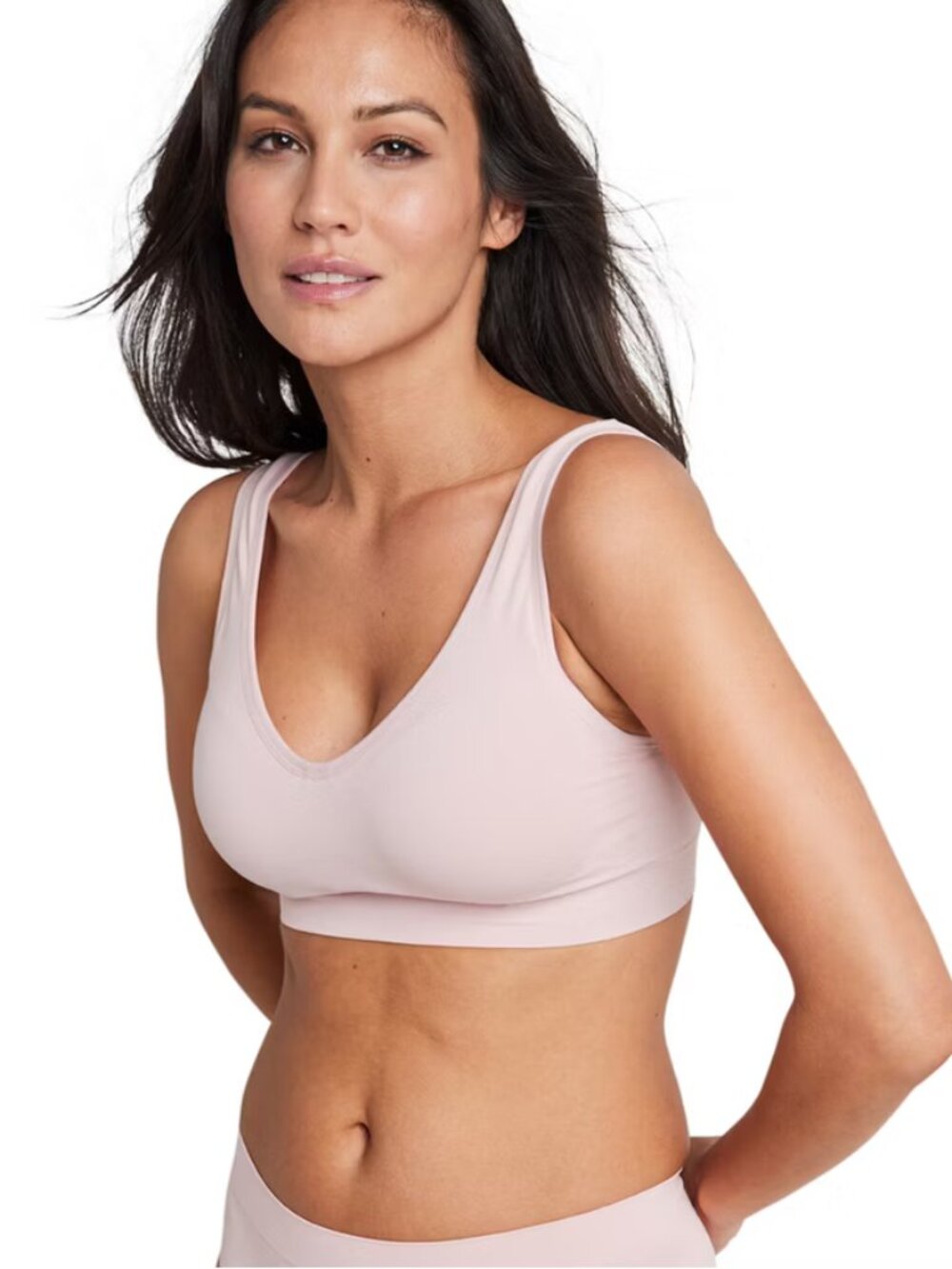 Jockey Generation Women's Seamfree® Back Smoothing Bralette - Pink Haze M
